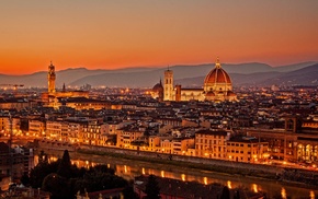 photography, sunset, Florence, Italy