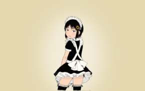 manga, Gomennasai, maid, anime girls, black hair, panties