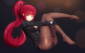 redhead, panties, ponytail, Dungeon and Fighter, pantyhose