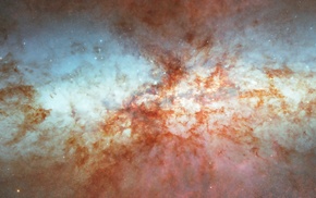 galaxy, triple screen, nebula, stars, suns, Hubble Deep Field