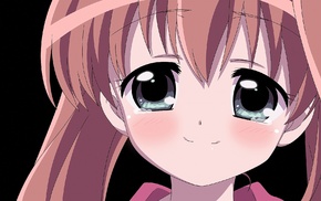 brunette, smiling, anime, Sakura Akari, anime girls, eyes