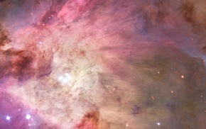 stars, Orion, triple screen, multiple display, Hubble Deep Field, space