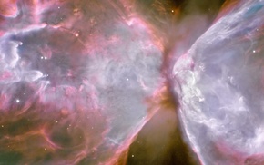 nebula, multiple display, ESA, galaxy, Butterfly Nebula, space