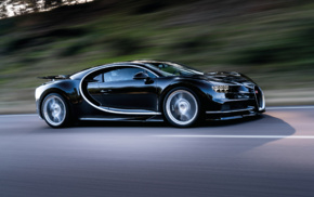 Super Car, vehicle, Bugatti Chiron, road, motion blur, car