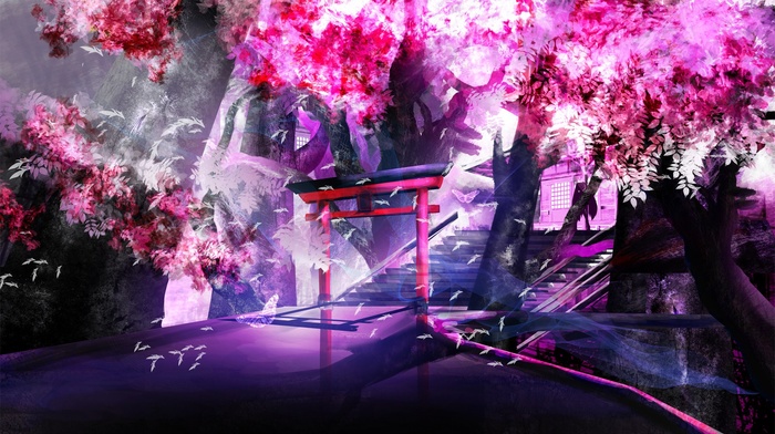 anime, landscape
