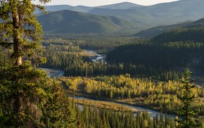 Ghost River Wilderness Autumn Landscape