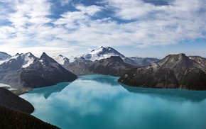 Snow-Capped Mountains Surrounding Garibaldi Lake