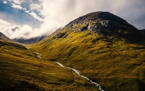 Glencoe Highland Mountain Stream Landscape