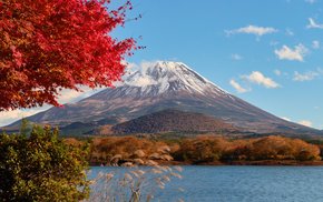Mt. Fuji Autumn Lake View