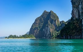 Rock Island Sea Coastal Landscape