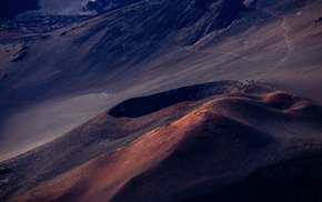 Aerial View Of Haleakala Volcano Crater