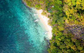 Coast Aerial View Sea