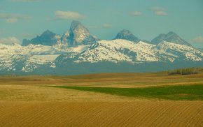Snowy Mountain View From Driggs Plains