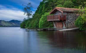 Ullswater Stone Cottage With Jetty Reflection